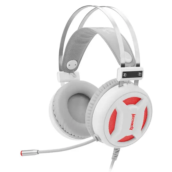 Fone Headset Gamer Redragon Minos Microfone Branco - H210w