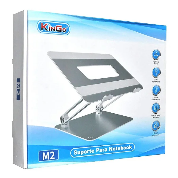 Suporte Notebook Macbook de Alumínio KINGO Ajustável Dj M2
