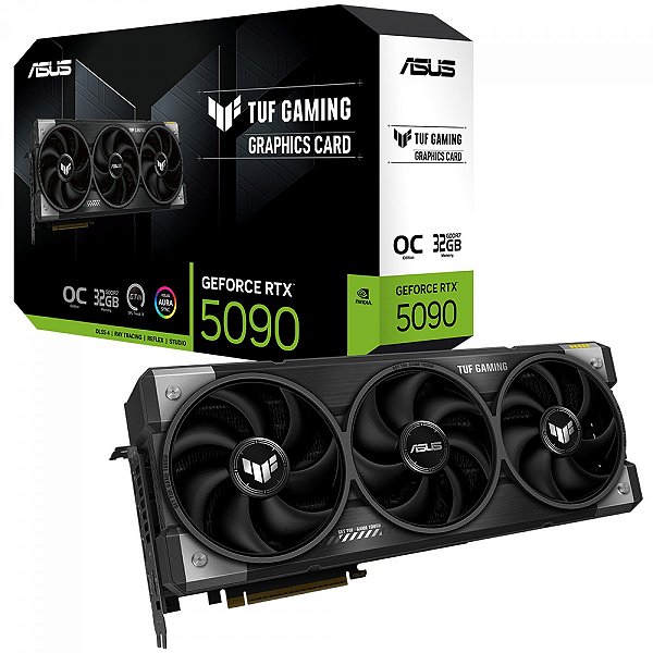 Placa de Vídeo RTX5090 OC 32GB GDDR7 Asus TUF Gaming NVIDIA GeForce DLSS Ray Tracing TUF-RTX5090-O32G-GAMING