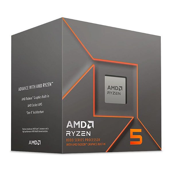 Processador AMD Ryzen 5-8500g, Hexa Core 3.5GHz, AM5, Cache 16MB, Vídeo Integrado - 100-100000931box