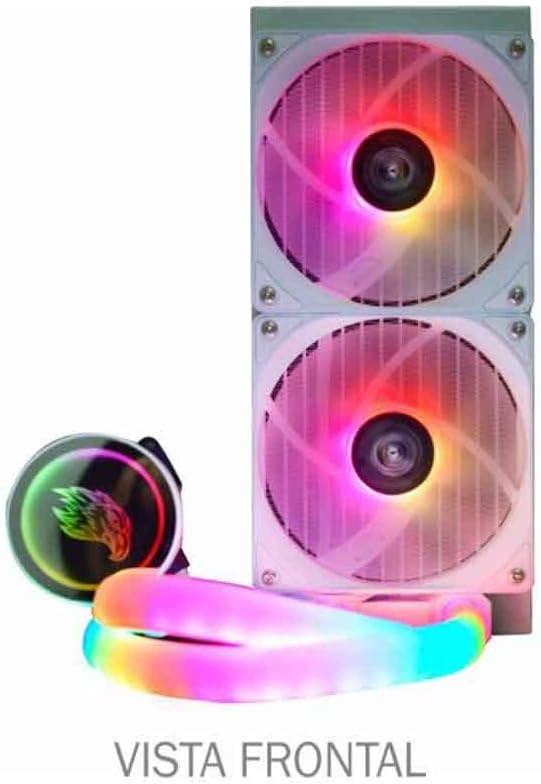 Water Cooler  240Mm Branco Iluminação Argb Gamer Wac5 Bifrost K-Mex