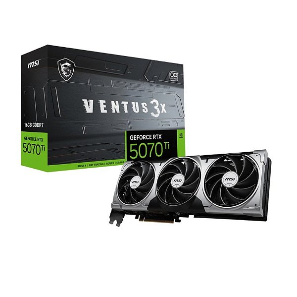 Placa de Video RTX5070 TI 16GB VENTUS 3X OC GDDR7 256BITS MSI