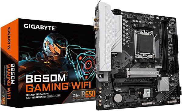 Placa Mãe Gigabyte B650M Gaming (Rev.1.0) Amd Am5, Matx, Rgb, Wi-Fi Ddr5