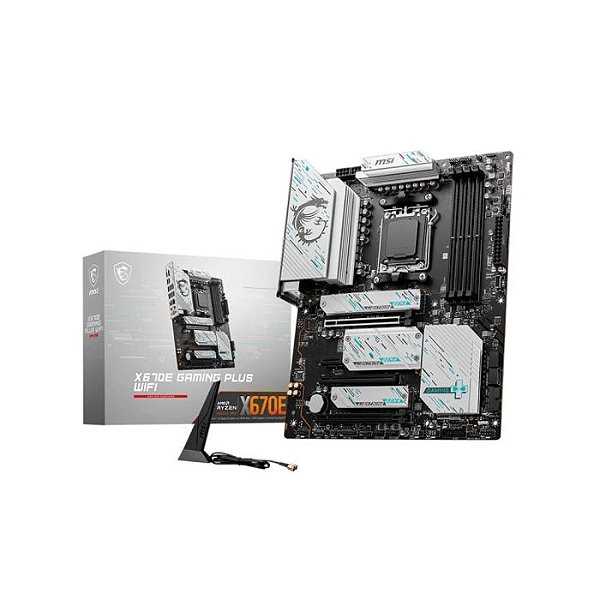 Placa Mãe MSI X670E Gaming Plus Wi-Fi AM5 AMD ATX DDR5