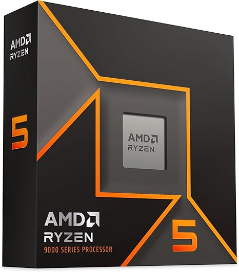 Processador AMD Ryzen 5 9600X Box AM5 6 Cores 12 Threads 5.4GHz 38MB Cache (Sem Cooler)