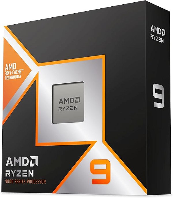 Processador AMD Ryzen 9 9950X3D AM5 16 Cores 32 Threads 5.7 GHz 144Mb Cache (Sem Cooler)