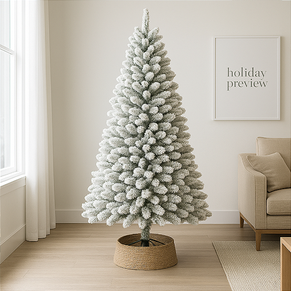 Árvore de Natal Nevada Luxo 2,40m com 1200 Galhos – Volume Imponente e Alto Valor Percebido para Revenda no Atacado