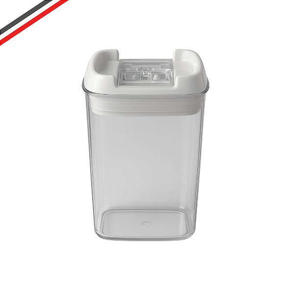 Pote Hermético Acrílico Quadrado para Mantimentos 450ml