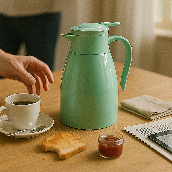 Garrafa Térmica Verde 1 Litro – Conservação de Temperatura e Alta Saída na Revenda