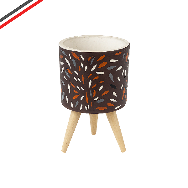 Vaso Porcelana Planta Decoração Escritório Sala Quarto