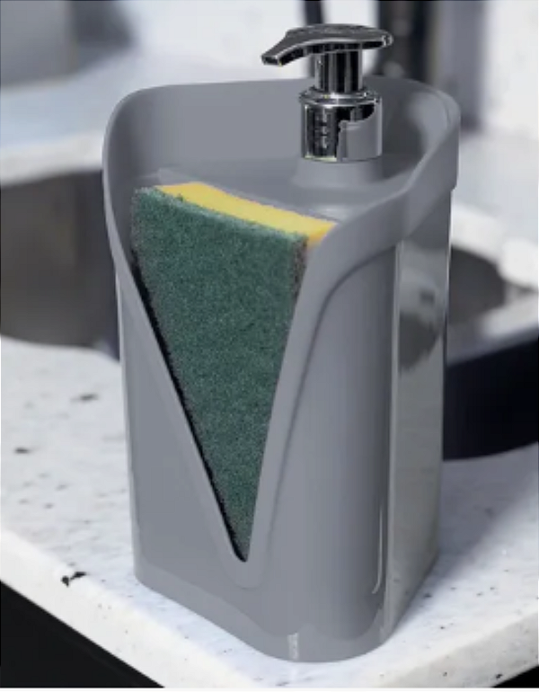 Dispenser Porta Detergente com Refil – Moderno, Prático e Resistente