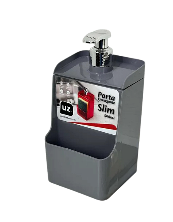 Dispenser Porta Detergente e Sabonete Líquido 500ml Sólido