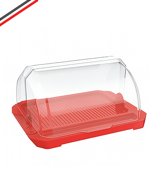 Porta Pão Pães Bolo Acrílico Com Tampa Transparente Premium