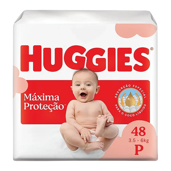 Fralda Infantil Huggies Supreme Care P com 48 unidades