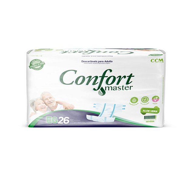 Fralda Adulto Confort Master EG com 26 unidades