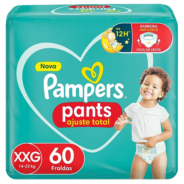 Fralda Pampers Pants Ajuste Total XXG 44  Unidades