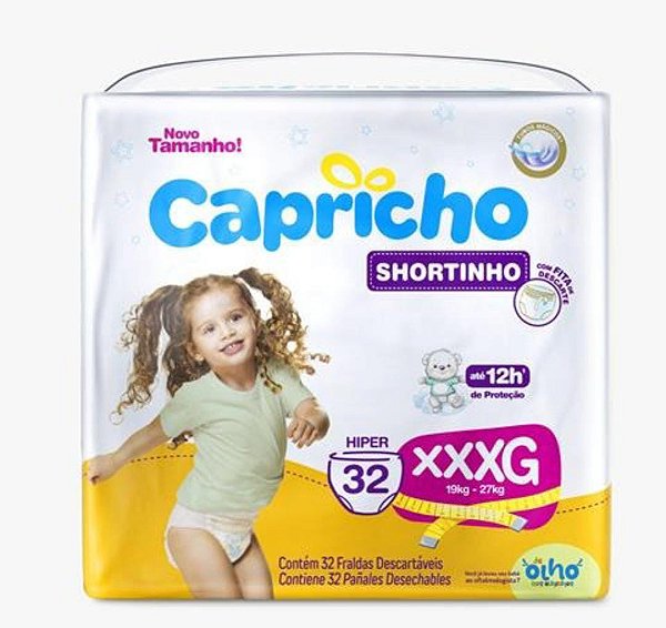 Fralda Infantil Capricho Pants XXXG com 36 unidades