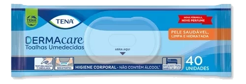 Lenço Umedecido Adulto Tena Dermacare 40unids