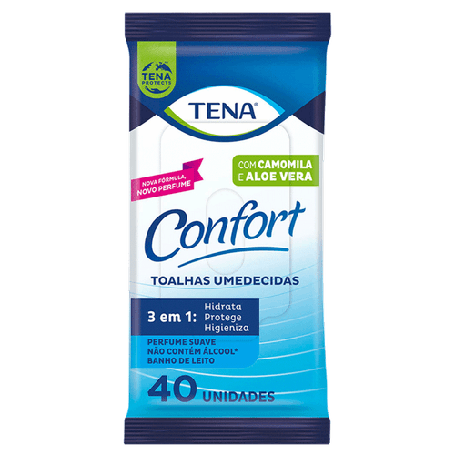 Lenço Umedecido Adulto Tena Confort Compacta 40unids