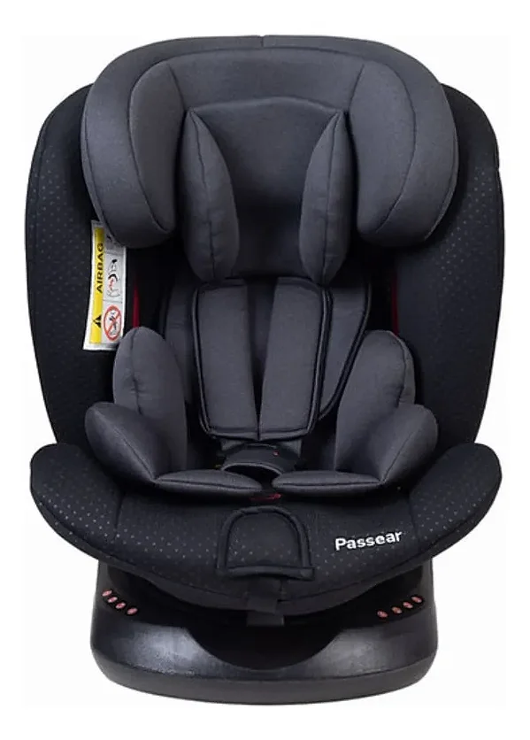 Cadeira  Auto de 0 a 36kg Isofix  360º L'UNICA Preta Passear