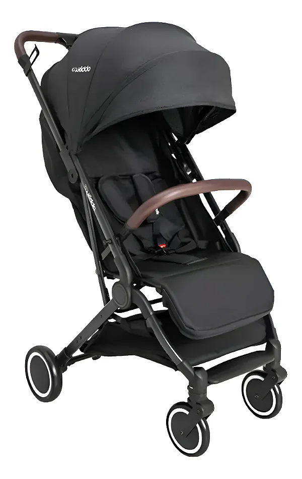 Carrinho De Bebê Sprint II Travel Berço Passeio Preto Kiddo