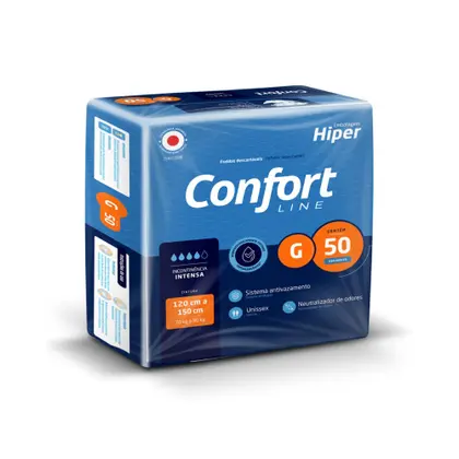 Fralda Adulto Confort Line G 50 Unidades