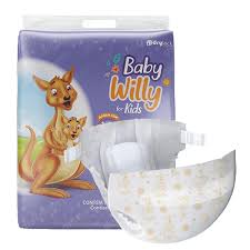 Fralda Infantil Baby Willy For Kids XG 7 unidades