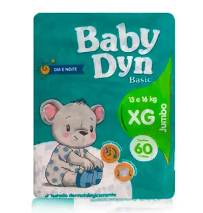 Fralda Infantil Baby Dyn Mega XG 50 unidades