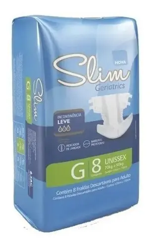 Fralda Adulto Slim G 8 unidades