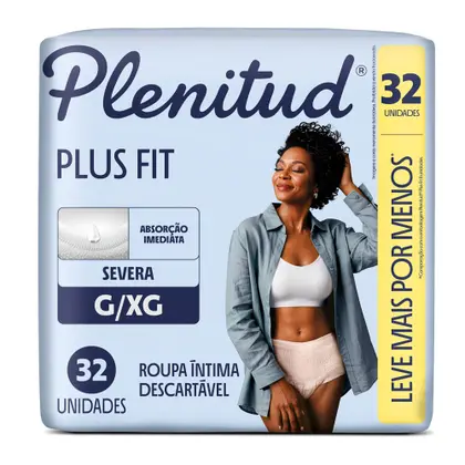 Roupa Intima Adulto Plenitud Plus Fit G/XG 32 unidades