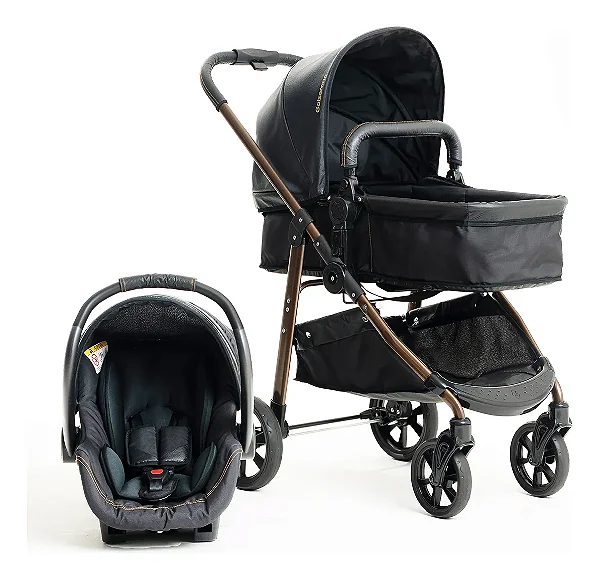 Carrinho de Bebê Extreme Carbon (0-15kg)  com Bebê Conforto Galzerano- KIT