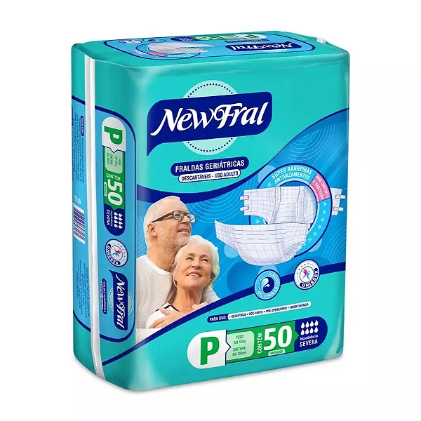 Fralda Adulto New Fral P 50 unidades