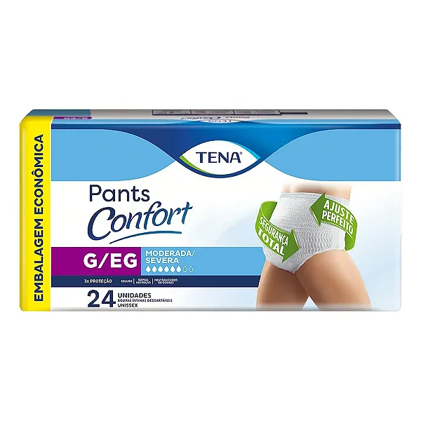 Roupa Intima Adulto Tena Confort Pants G/EG L24P21