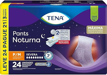 Roupa Íntima Adulto Tena Noturna Pants P/M L24 P21