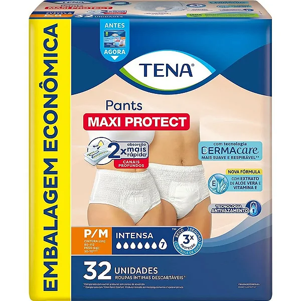 Roupa Íntima Adulto Tena Dermacare Pants P/M L32P28UN