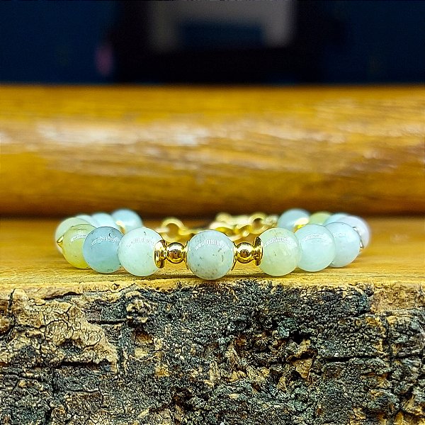 Pulseira de Água-Marinha – Calma, Clareza e Fluidez Emocional 6mm