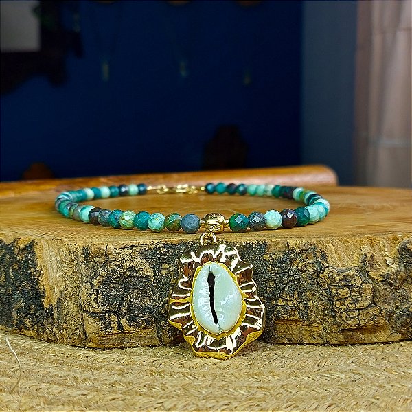 Colar de Turquesa Africana