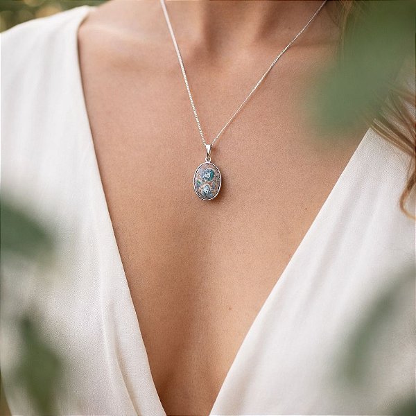 Colar Opala Mexicana na Matriz