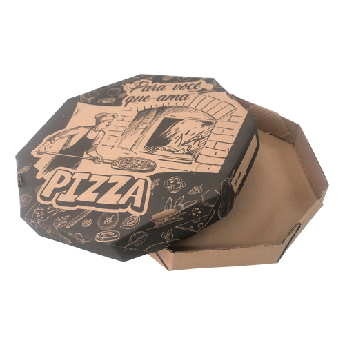 Caixa Parda para Pizza 30cm Pacote com 25 Unidades