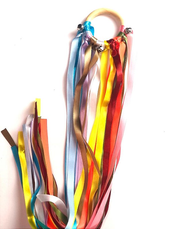 Pipa de Mão Waldorf Argola de Fitas Montessori