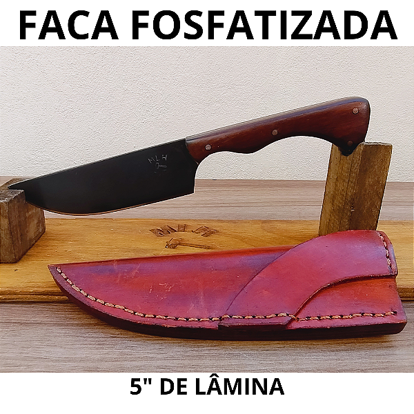 FACA FOSFATIZADA COM 5" DE LÂMINA