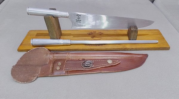 CONJUNTO FACA E CHAIRA .50 ALUMINIO