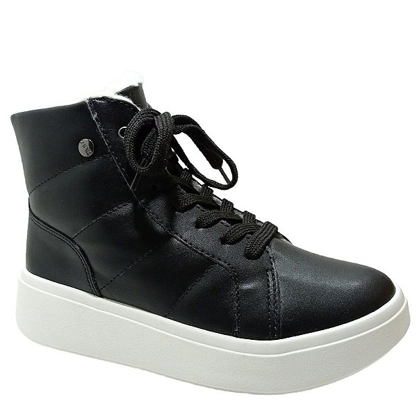 Tênis Bota Quiz Sintético com pelo Puff