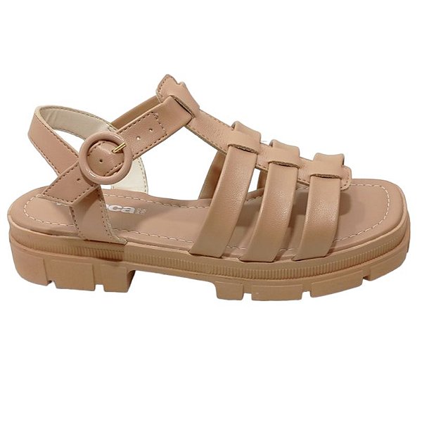 Sandália Moleca Linda Gladiador Tratorada