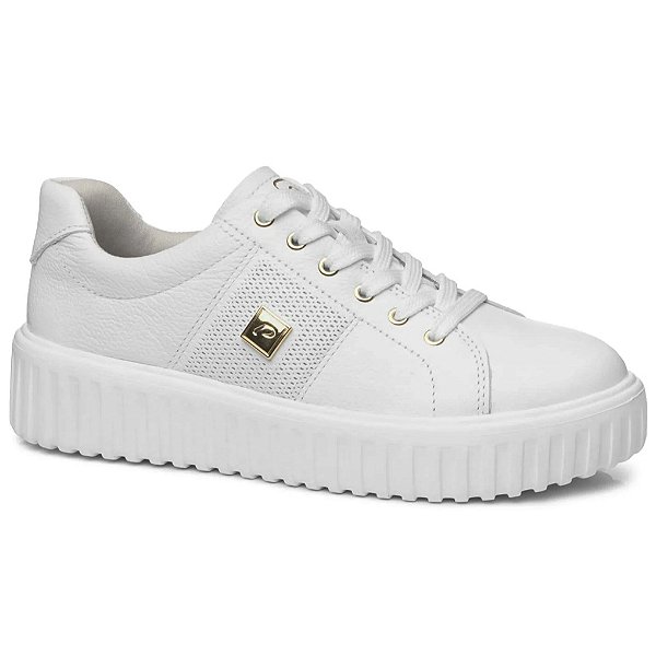 Tênis Pegada Feminino em Couro