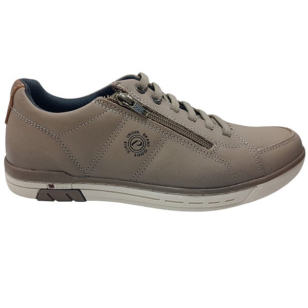 Tênis Pegada Masculino em couro tecnologia de amortecimento