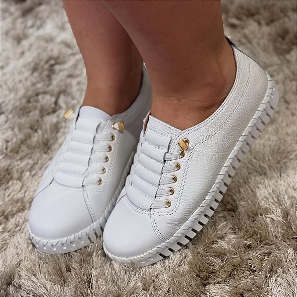 Tênis Bottero Feminino Tecnologia Comfort Em Couro