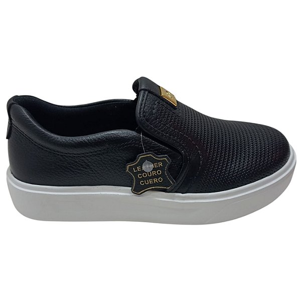 Tênis Pegada Calce Facil Em Couro 2026