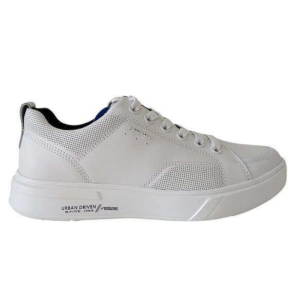 Tênis Pegada Masculino Branco em Couro