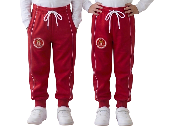 CALÇA HELANCA UNISSEX INFANTIL VERMELHO